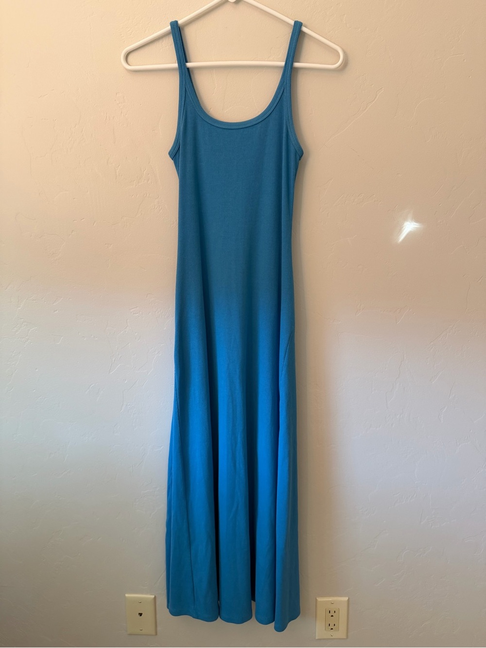 Old Navy Blue Scoop Neck Midi Dress